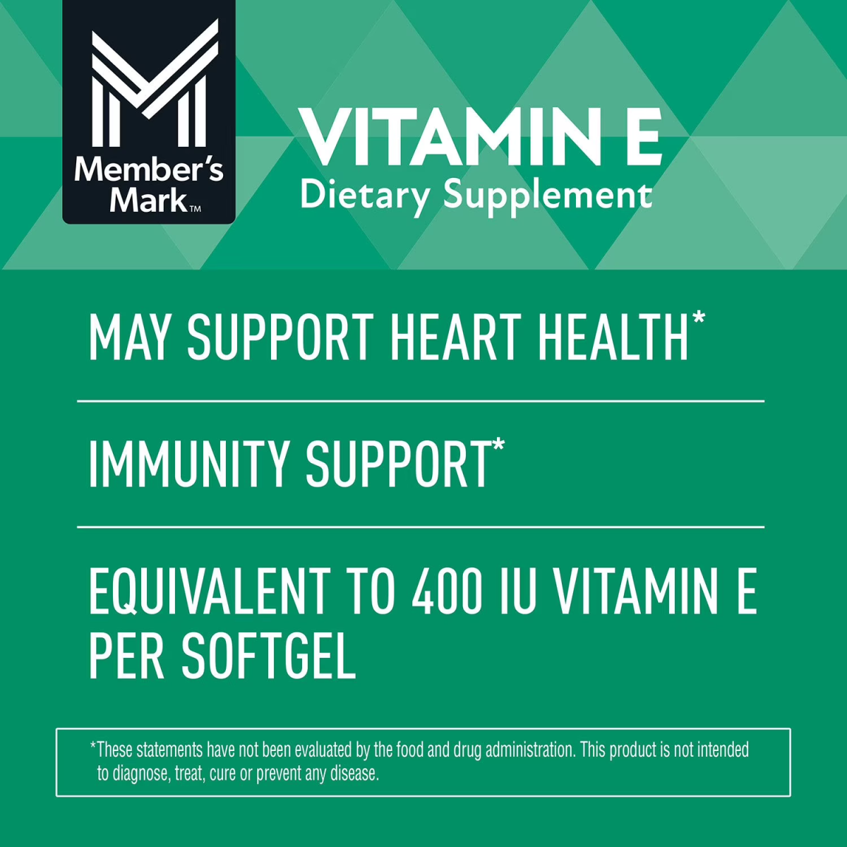 Viên Uống Vitamin E Member's Mark – Hộp 500 Viên