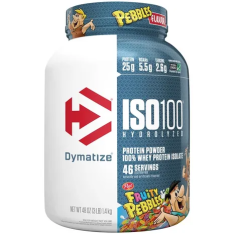 Bột Protein Dymatize ISO100 Hương Fruity Pebbles - Hộp 3LB