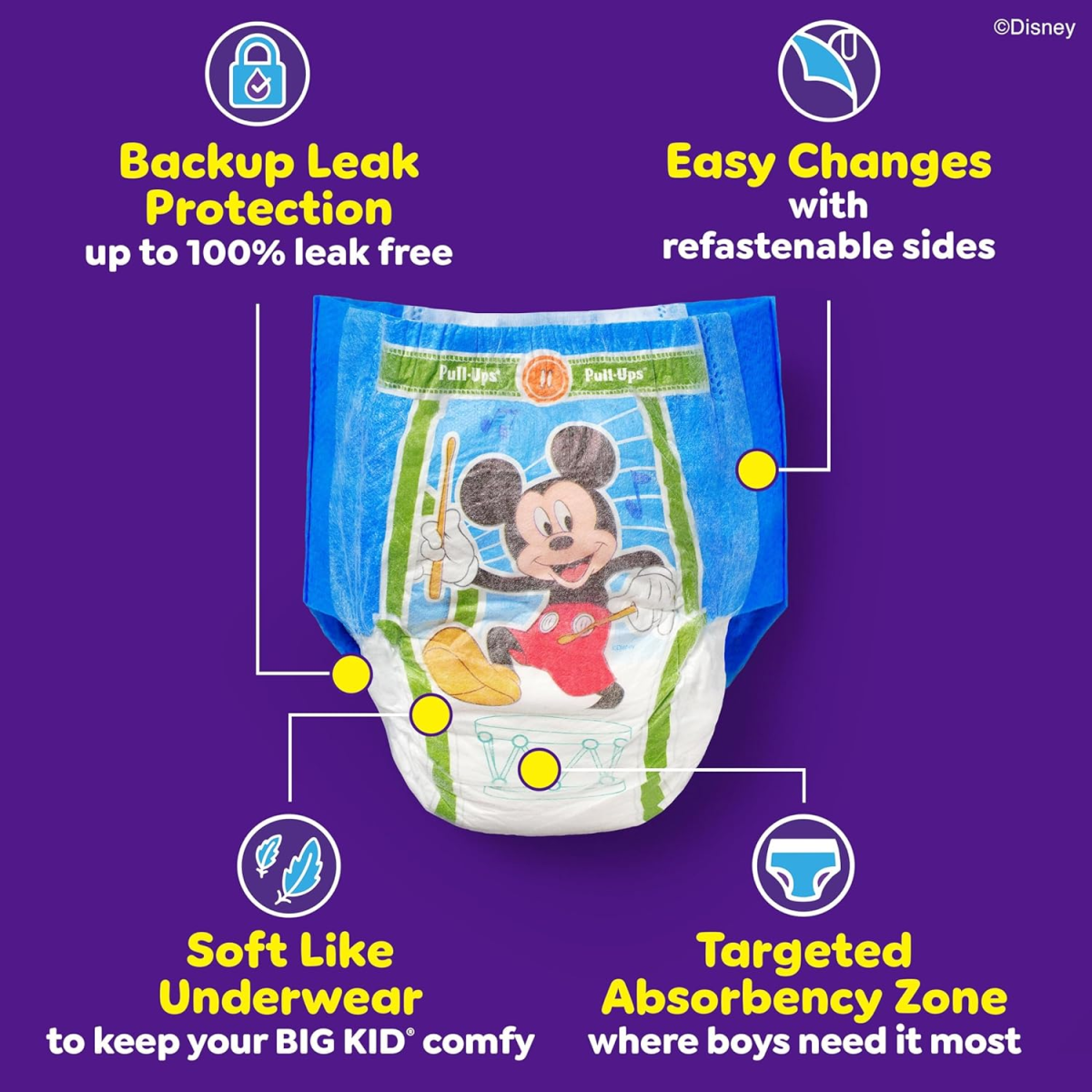 Pull-Ups Boys' Potty Training Pants, 4T-5T (38-50 lbs)
