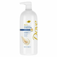 Dầu Xả Phục Hồi Và Nuôi Dưỡng Dove Nourish & Restore 5-in-1 Conditioner - Chai 1L