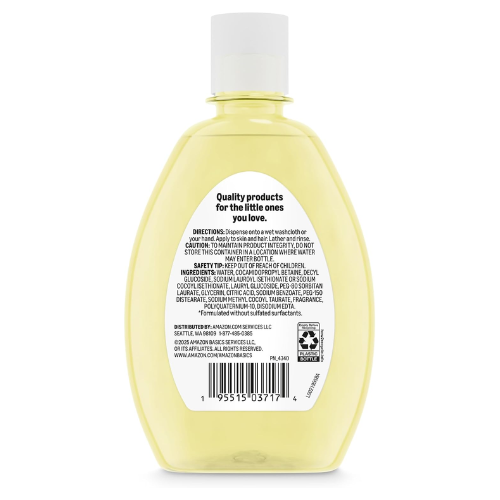 Sữa Tắm Gội Dịu Nhẹ Cho Bé Amazon Basics Tear-Free Baby Hair & Body Wash – Chai 13.6 Oz