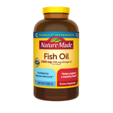 Viên Uống Dầu Cá Omega 3 Nature Made Fish Oil 2400 mg (720 mg Omega-3) – Hộp 300 Viên