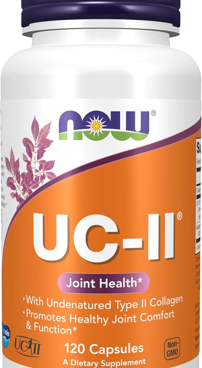Viên Uống Hỗ Trợ Xương Khớp NOW UC-II Undenatured Type II Collagen – Hộp 120 Viên