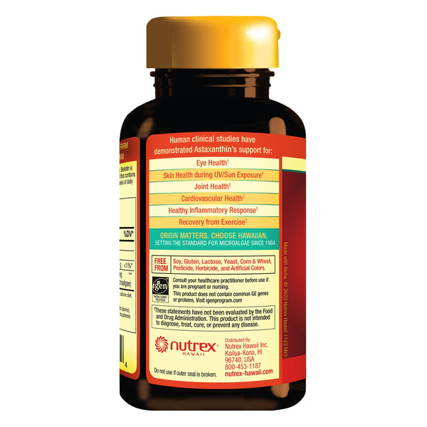 Viên Uống BioAstin Hawaiian Astaxanthin 12 mg – Hộp 120 Viên