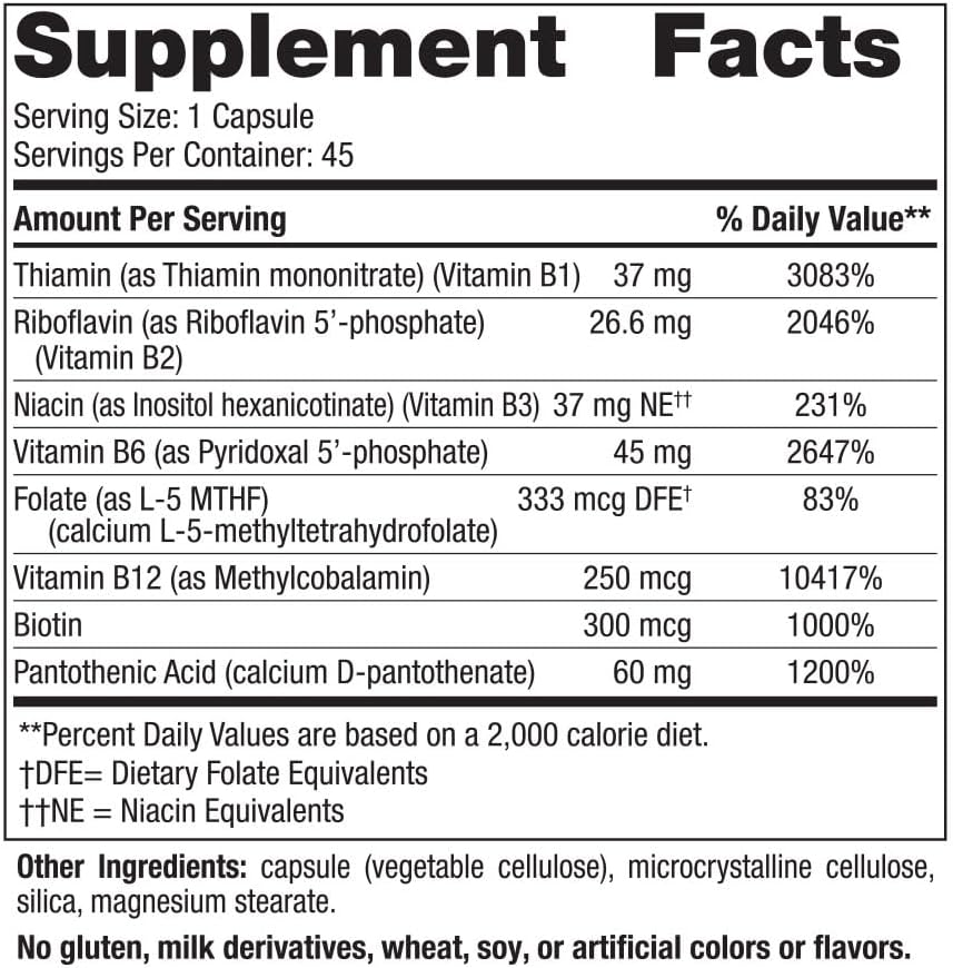 Viên Uống Vitamin B Tổng Hợp Nordic Naturals Vitamin B Complex – Hộp 45 Viên