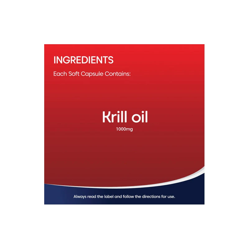 Viên Uống Dầu Nhuyễn Thể BIOGLAN Red Krill Oil Double Strength 1000mg –  Hộp120 Viên