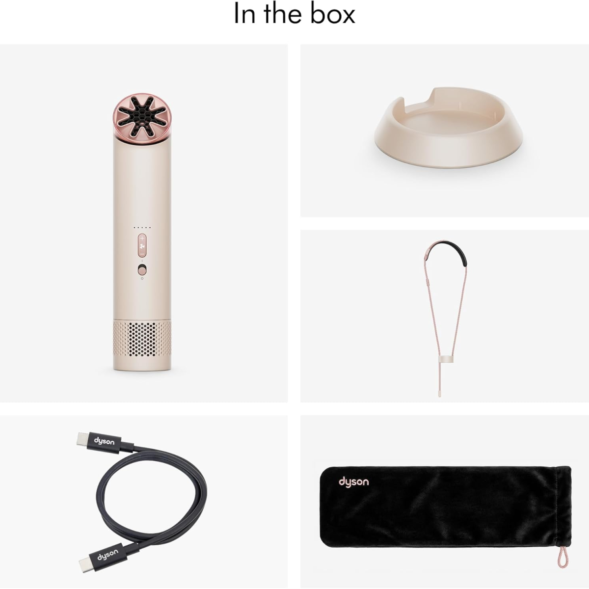 Quạt Cầm Tay Dyson HushJet Mini Cool Fan Stone/Blush 