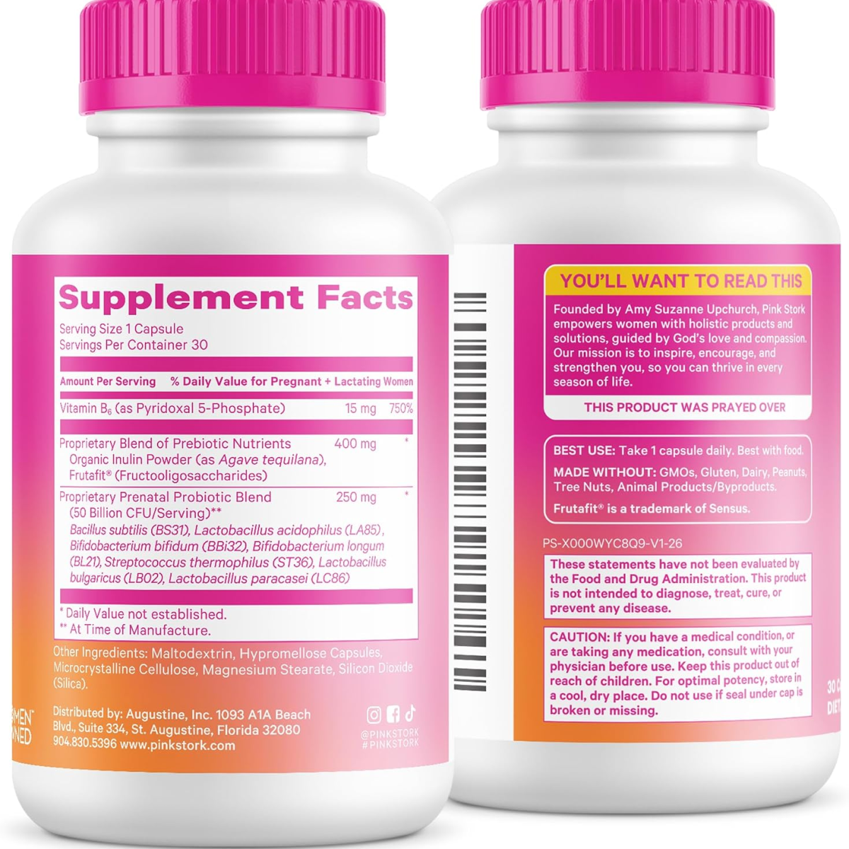 Viên Uống Bổ Sung Probitic Cho Mẹ Bầu Pink Stork Prenatal Probiotic 50 Billion CFU – 30 Viên