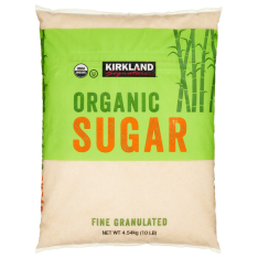 Đường Mía Hữu Cơ Kirkland Signature Organic Cane Sugar – Túi 10 Lb