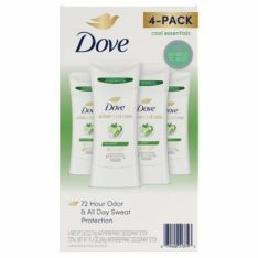 Lăn Khử Mùi  Dove Antiperspirant Deodorant Cool Essentials  – Hộp 4 Thanh