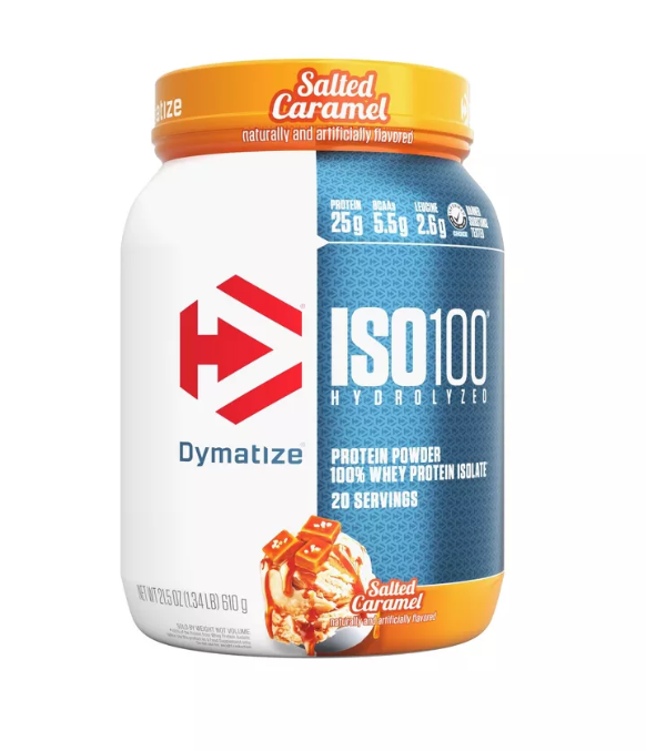 Bột Protein Dymatize ISO100 Hydrolyzed Salted Caramel Hương Caramel – Hộp 1.34LB