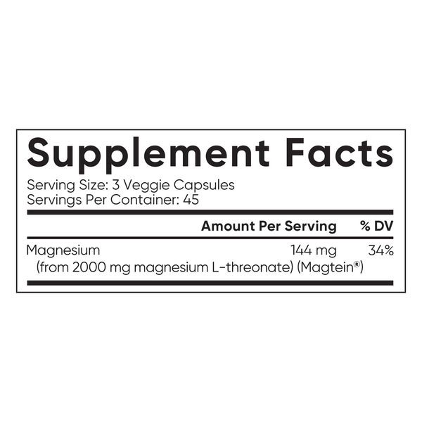 Viên Uống Sports Research Magtein Magnesium L-Threonate 2000mg – Hộp 135 Viên