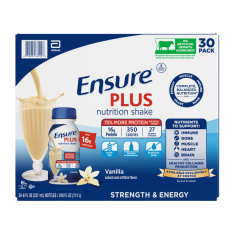 Sữa Nước Ensure Plus Nutrition Shake Vanilla – Thùng 30 Chai x 8 Oz