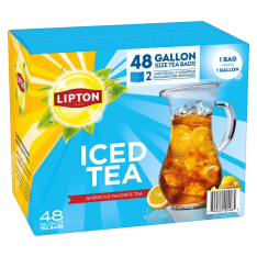 Trà Đen Túi Lọc Cỡ Lớn Lipton Iced Tea Gallon Size Tea Bags – Hộp 48 Túi