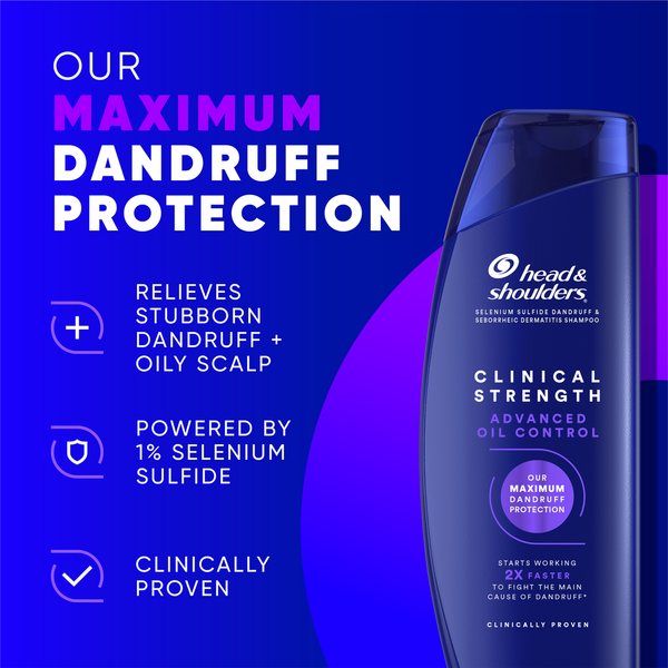 Dầu Gội Trị Gàu Kiểm Soát Dầu Head & Shoulders Clinical Strength Advanced Oil Control – 13.5 Oz