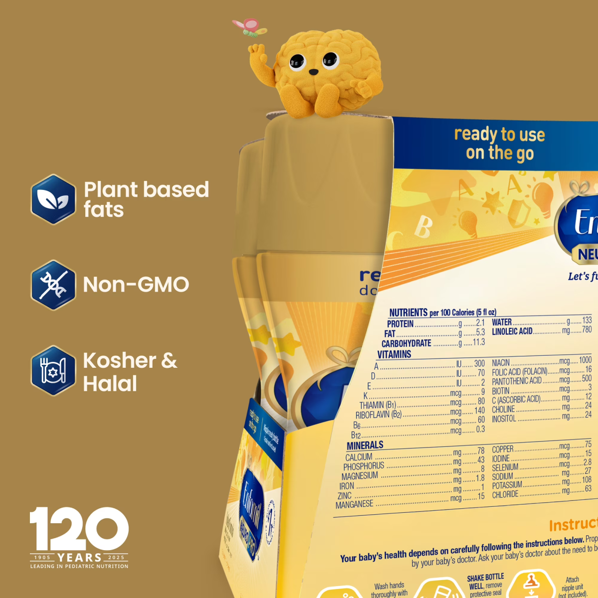 Sữa Công Thức Pha Sẵn Enfamil NeuroPro Infant Formula – Lốc 12 Chai x 237ml