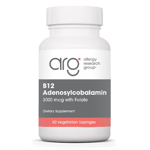 Viên Ngậm B12 Allergy Research Group B12 Adenosylcobalamin 3000 mcg + FOLATE – Hộp 60 Viên