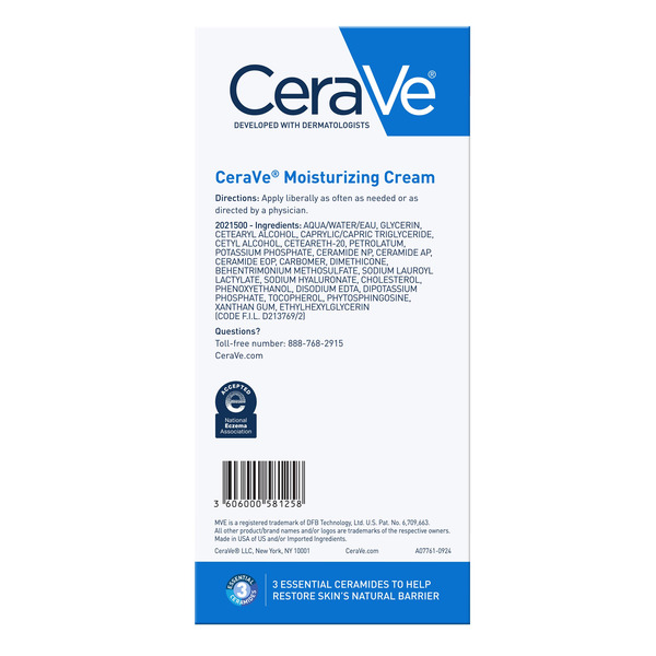 Kem Dưỡng Ẩm Chuyên Sâu CeraVe Moisturizing Cream For Normal To Dry Skin – Set 2 Hộp 16 Oz