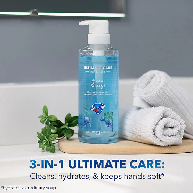 Sữa Rửa Tay Safeguard Ultimate Care Hand Wash -  3 Chai X 453ml