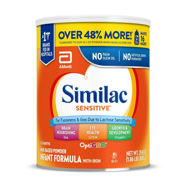 Sữa Bột Công Thức Similac Sensitive Infant Formula – Lon 845G
