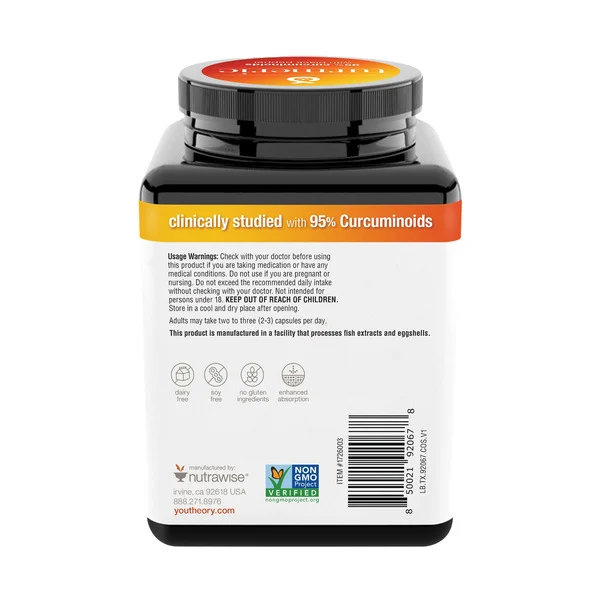 Viên Uống Youtheory Turmeric Healthy Inflammation Support 2250 mg – Hộp 210 Viên 