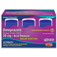 Viên Uống Hỗ Trợ Giảm Axit Dạ Dày Ohm Omeprazole Delayed Release Tablets 20mg – Set 42 Viên